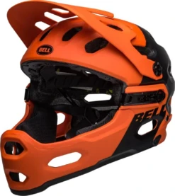Bell Super 3R MIPS Full Face Helm 10 Bell Super 3R MIPS Full Face Helm -Fietsaccessoires Winkel bell super 3r mips mountainbikehelm zwart oranje