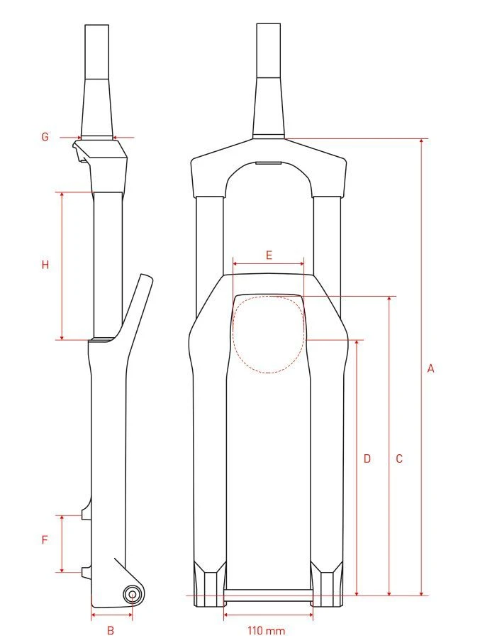 Dt-swiss DT Swiss F232 One 29 Voorvork-Zwart 3 Dt-swiss DT Swiss F232 One 29 Voorvork-Zwart - Afbeelding 3