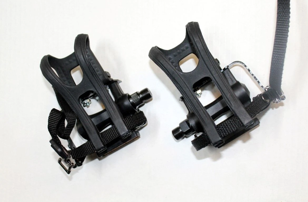 Massini Pedaalset Met Toeclip-Zwart